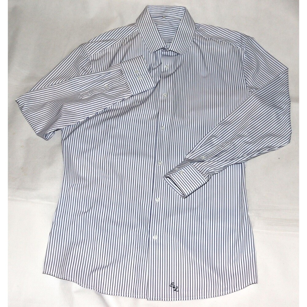 SOLD. State &‎ Liberty Men's Long Sleeve Button Front Striped Shirt Size 2XL